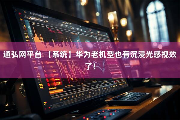 通弘网平台 【系统】华为老机型也有沉浸光感视效了！